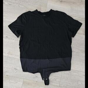 Danielle Bernstein Women's T-Shirt Bodysuit Black Size 2X [COPY]